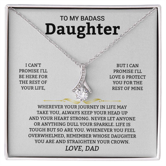 To My Badass Daughter | Alluring Beauty necklace